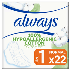 Always Cotton Protection Ultra Normal (μέγεθος 1) 22 Σερβιέτες