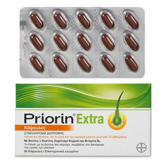 Priorin Extra Συμπλήρωμα Διατροφής για ορατά πιο Πλούσια & Δυνατά Μαλλιά, 60caps