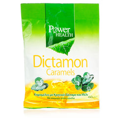 Power Health Dictamon Caramels Καραμέλες για τον Βήχα από Κρητικό Δίκταμο & Μέλι - Γεύση Κανέλα, 60gr
