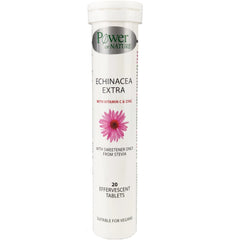 Power of Nature Promo Echinacea Extra 100mg with Vitamic C & Zinc, 2x20eff.tabs, 1σετ