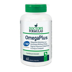 Doctor's Formulas OmegaPlus Φόρμουλα Ιχθυέλαιων με Εκχύλισμα Φύλλων Ελιάς, Καρπού Κόκκινου Σταφυλιού & Σπόρων Σησαμιού, 60softgels