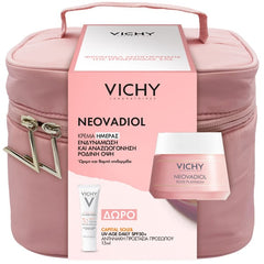 Vichy Neovadiol με Neovadiol Rose Platinium Ενυδατική Κρέμα, 50ml & Δώρο Capital Soleil UV-Age Daily SPF 50+ Αντηλιακή Προστασία Προσώπου, 15ml & Νεσεσέρ, 1τεμ, 1σετ