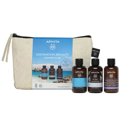 Apivita Destination Beeauty Promo με Hydration Shampoo Σαμπουάν Ενυδάτωσης, 75ml, Pure Jasmine Shower Gel Αφρόλουτρο, 75ml & Cleansing Foam Αφρός Καθαρισμού για Πρόσωπο & Μάτια, 75ml