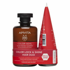 Apivita Color Lock & Shine Hair Duo Color Seal Promo Color Protect Shampoo Σαμπουάν Προστασίας Χρώματος, 250ml & Color Protect Conditioner Κρέμα Μαλλιών Προστασίας Χρώματος, 150ml