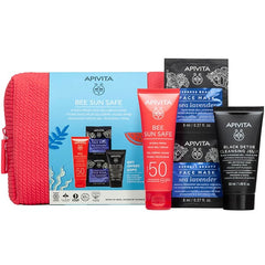 Apivita Promo Bee Sun Safe Hydra Fresh GelApivita Promo Bee Sun Safe Hydra Fresh Gel Cream Eνυδατική Κρέμα-Gel Προσώπου SPF50+, 50ml & Δώρο Black Detox Cleansing Jelly Μαύρο Gel Kαθαρισμού, 50ml & Express Beauty Face Mask Sea Lavender Μάσκα Προσώπου Θαλάσ