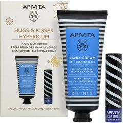 Apivita Promo Hugs & Kisses με Κρέμα Χεριών με Βάλσαμο & Μελισσοκέρι για Σκασμένα Χέρια 50ml & Cocoa Butter Balm για Ενυδάτωση 4.4g, 1σετ