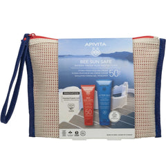 Apivita Promo Bee Sun Safe Hydra Fresh Sun Protection με Hydra Fresh Face Gel-Cream Ενυδατική Κρέμα-Gel Προσώπου Κατά των Πανάδων & των Ρυτίδων SPF50, 50ml & Δώρο After Sun Cool & Sooth Δροσιστική & Καταπραϋντική Κρέμα-Gel για Πρόσωπο & Σώμα, 100ml, 1σετ