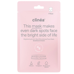 Clinea Brightening & Anti-Spot Biocellulose Face Mask Μάσκα Προσώπου Κατά των Κηλίδων & της Υπερμελάγχρωσης, 1τεμ