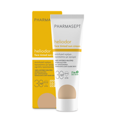 Pharmasept Heliodor Face Tinted Sun Cream Αντηλιακή Κρέμα Προσώπου με Χρώμα SPF30, 50ml
