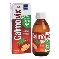 Intermed Calmovix Junior Σιρόπι για Ξηρό Βήχα για Βρέφη από 6μηνών & Παιδιά ως 6ετών Γεύση Φράουλα 125ml