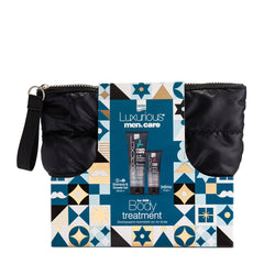 Intermed Promo Luxurious Men's Care Ολοκληρωμένη Περιποίηση για τον Άνδρα με Σαμπουάν & Αφρόλουτρο 2σε1, 250ml, Intimo Καθαριστικό για την Προσωπική Υγιεινή, 75ml & Δώρο Νεσεσέρ, 1τεμ, 1σετ