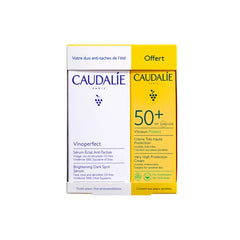 Caudalie Vinoperfect Brightening Dark Spot Serum,30ml & Vinosun Protect High Protection Cream SPF50+