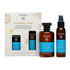Apivita Promo Hyaluronic Hydra Ενυδατική Περιποίηση Μαλλιών με Σαμπουάν Ενυδάτωσης, 250ml & Κρέμα Μαλλιών για Ενυδάτωση, 100ml, 1σετ