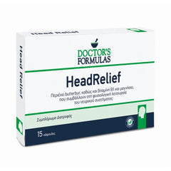 Doctor's Formulas Head Relief για την Λειτουργία του Νευρικού Συστήματος, 15caps