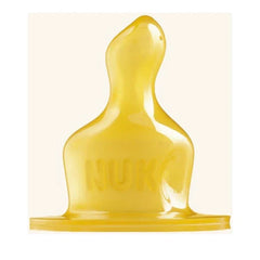 Nuk Classic Θηλή Καουτσούκ L (Μεγάλη Οπή για Παχύρρευστα Υγρά) με Βαλβίδα 6-18 Μηνών 1τμχ