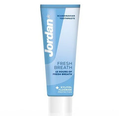 Jordan Fresh Breath Toothpaste Φθοριούχος Οδοντόκρεμα για την Καταπολέμηση της Κακοσμίας 75ml
