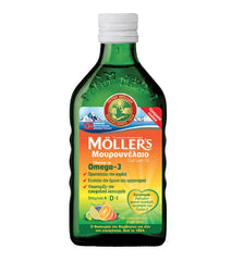 Moller's Μουρουνέλαιο Tutti Frutti Παραδοσιακό Μουρουνέλαιο σε Υγρή Μορφή με Γεύση Φρούτων, 250ml
