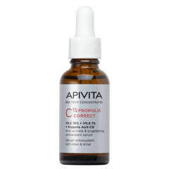 Apivita Bee Tech Concentrates C15 Propolis Correct Αντιρυτιδικός & Αντιοξειδωτικός Ορός Λάμψης, 30ml