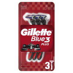 Gillette Blue 3 Plus Red Ξυραφάκια μιας Χρήσης, 3τεμ