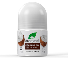 Dr.Organic Organic Deodorant Virgin Coconut Oil Roll-On Αποσμητικό σε Μορφή Roll-On με Βιολογικό Έλαιο Καρύδας, 50ml
