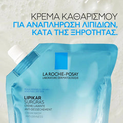 La Roche-Posay Lipikar Surgras Cream Wash Refill Anti-Dryness Καθαριστικό Προσώπου & Σώματος, 400ml