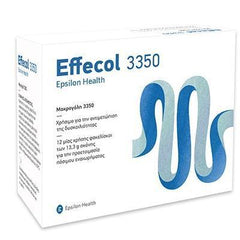 Epsilon Health Effecol 3350 Οσμωτικό Υπακτικό για την Αντιμετώπιση της Περιστασιακής & Χρόνιας Δυσκοιλιότητας, 12 sachets x 13.3gr
