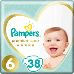 Pampers Premium Care No.6 (13-18kg) Βρεφικές Πάνες, 38τεμ