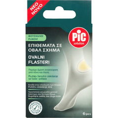 Pic Solution Επιθέματα για Φουσκάλες στη Φτέρνα Οβάλ 4,4x6,9cm, 6τεμ