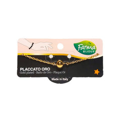 Farma Bijoux Υποαλλεργικό Βραχιόλι Χρυσό Με Σφαίρα 15/19CM