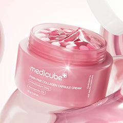 Medicube PDRN Pink Collagen Capsule Cream Κρέμα Προσώπου με Κάψουλες Κολλαγόνου για Λάμψη & Σύσφιξη 55g