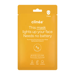 Clinéa Μάσκα Προσώπου Λάμψης Illuminating Biocellulose Face Mask