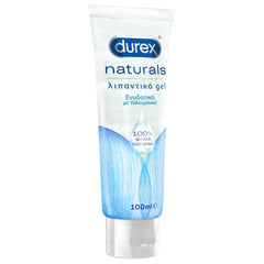 Durex Naturals Ενυδατικό Λιπαντικό Gel με 100% Φυσικά Συστατικά & Υαλουρονικό Οξύ, 100ml
