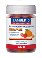 Lamberts Biome Balance Advanced Gummies με Φυσική Γεύση Πορτοκάλι και Φράουλα, 30 Gummies