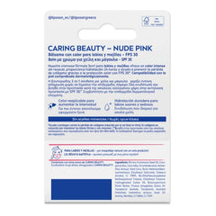 Liposan Caring Beauty Νude Pink Ενυδατικό Βάλσαμο Χειλιών SPF30, 4,8g