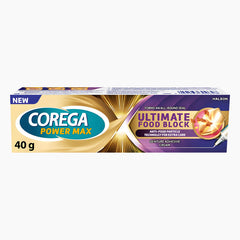 Corega Denture Adhesive Cream Ultimate Food Block 40gr