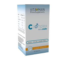 Vitamain C Complex Male 1500 mg Ασερόλα + Camu Camu + Ασκορβικό Ασβέστιο 60 κάψουλες
