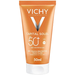 Vichy Promo Capital Soleil Dry Touch Aντιηλιακό Προσώπου για Ματ Αποτέλεσμα SPF50+, 50ml & Δώρο After Sun Καταπραϋντικό Γαλάκτωμα για Πρόσωπο & Σώμα, 100ml, 1σετ