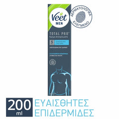 Veet for Men Ανδρική Κρέμα Αποτρίχωσης για Ευαίσθητη Επιδερμίδα, 200ml
