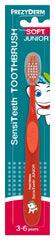 Frezyderm Sensiteeth Junior Toothbrush Soft Orange Μαλακή Οδοντόβουρτσα για 3-6 Ετών, 1τεμ
