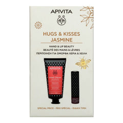 Apivita Promo Hugs & Kisses Jasmin Κρέμα Χεριών Ενυδάτωσης, 50ml & Balm Χειλιών με Φραγκοστάφυλο, 4.4g, 1σετ