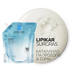 La Roche-Posay Lipikar Surgras Cream Wash Refill Anti-Dryness Καθαριστικό Προσώπου & Σώματος, 400ml