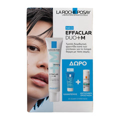 La Roche-Posay Effaclar DUO+M Τριπλή διορθωτική φροντίδα κατά των ατελειών για το λιπαρό δέρμα με τάση ακμής με ΔΩΡΟ Effaclar Gel 50ml & Anthelios Oil Correct SPF50+ 3ml