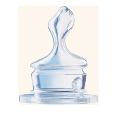 Nuk Classic Θηλή Σιλικόνης Μ (Μεσαία Οπή για Γάλα) με Βαλβίδα 6-18 Μηνών 1τμχ