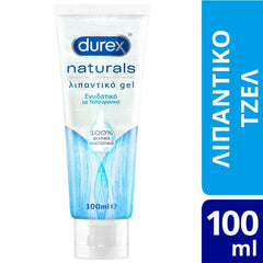 Durex Naturals Ενυδατικό Λιπαντικό Gel με 100% Φυσικά Συστατικά & Υαλουρονικό Οξύ, 100ml