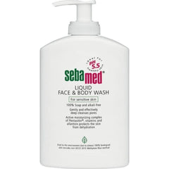 Sebamed Υγρό Καθαριστικό Προσώπου & Σώματος για την Ευαίσθητη Επιδερμίδα, 300ml
