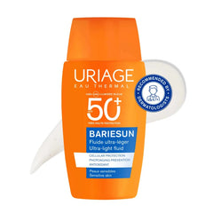Uriage Bariesun Ultra-Matte Aqua Fluid Λεπτόρρευστη Αντηλιακή Κρέμα Προσώπου SPF50+, 50ml