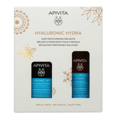 Apivita Promo Hyaluronic Hydra Ενυδατική Περιποίηση Μαλλιών με Σαμπουάν Ενυδάτωσης, 250ml & Κρέμα Μαλλιών για Ενυδάτωση, 100ml, 1σετ