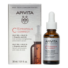 Apivita Bee Tech Concentrates C15 Propolis Correct Αντιρυτιδικός & Αντιοξειδωτικός Ορός Λάμψης, 30ml
