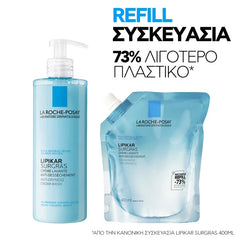 La Roche-Posay Lipikar Surgras Cream Wash Refill Anti-Dryness Καθαριστικό Προσώπου & Σώματος, 400ml