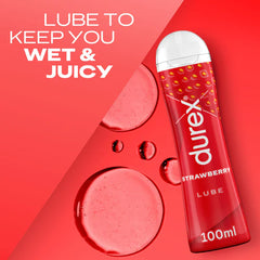 Durex Lube Strawberry Λιπαντικό Φράουλα, 50ml